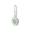 Pilgrim CHARM recycled natural pendant, green/silver-plated