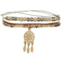 Kc Gifts Gold Bead Strands Dream Catcher Charm