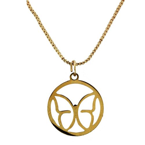 Kc Gifts Necklace Gold Butterfly