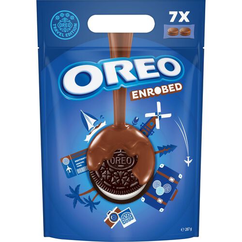 Cadbury Oreo cookies enrobed in milk chocolate