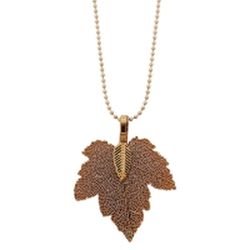 Kc Gifts Necklace Burnt orange  Maple leaf