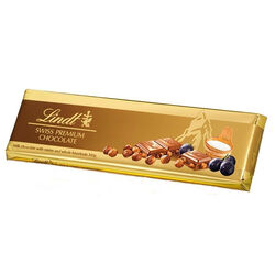 Lindt Barre de chocolat au lait et noisettes Gold