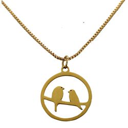 Kc Gifts Necklace Gold Birds