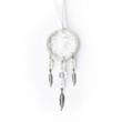 Monague Native Crafts Ltd. 1.5" Capteur de rêves blanc avec perles de verre 