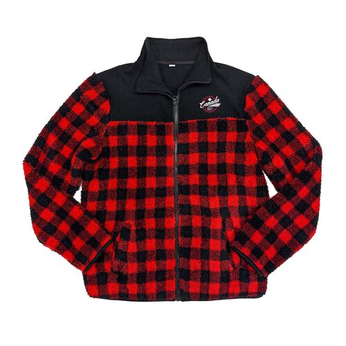 Gary Gurmukh Sales Ltd Plaid Fleece Jacket - Adult L