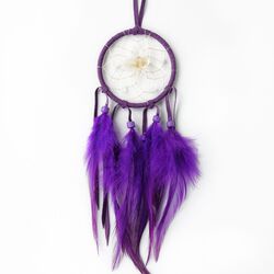 Monague Native Crafts Ltd. 2.5" Purple Vision Seeker Dream Catcher