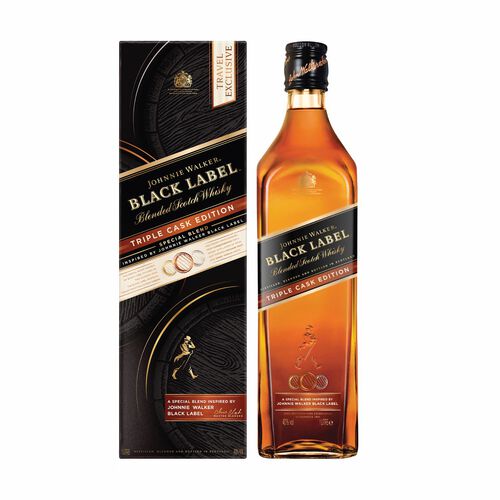 JOHNNIE WALKER Johnnie Walker Black Label Triple Cask Blended Scotch Whisky 1L Travel Exclusive