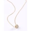 Pilgrim SHEA recycled crystal pendant necklace gold-plated