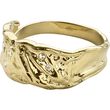 Pilgrim SOL recycled organic shaped crystal ring gold-plated