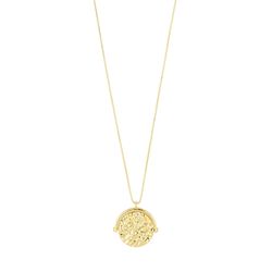 Pilgrim MAGNOLIA recycled coin necklace gold-plated