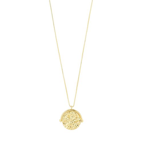 Pilgrim MAGNOLIA recycled coin necklace gold-plated