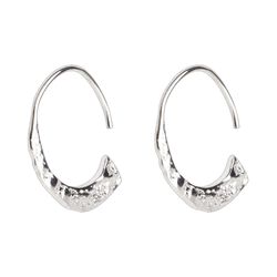 Pilgrim VALKYRIA recycled hoop earrings silver-plated