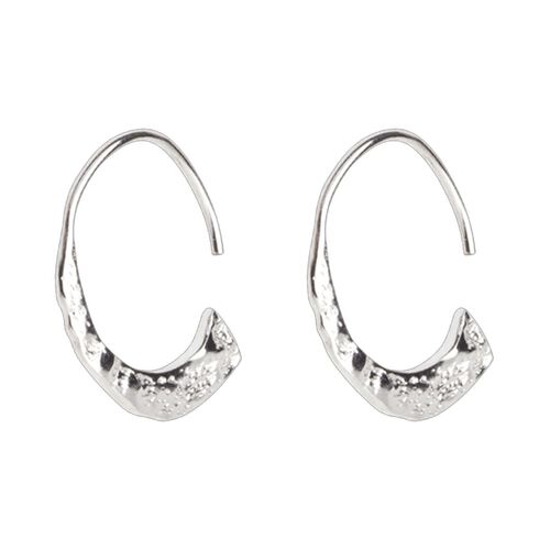 Pilgrim VALKYRIA recycled hoop earrings silver-plated