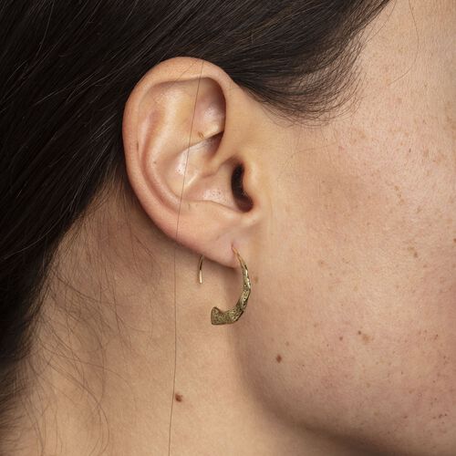 Pilgrim VALKYRIA recycled hoop earrings gold-plated