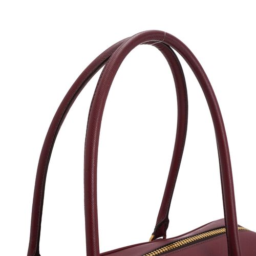 Prada Saffiano Bauletto Handbag Authentic Pre-Loved Luxury