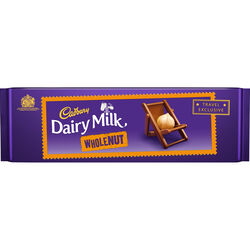 Cadbury Dairy Milk Whole Nut Bar  300g
