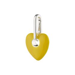Pilgrim CHARM pendentif cœur recyclé, jaune/plaqué argent