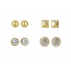 Buckley Gold 4Pcs Earring Pack  One Size