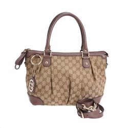 Gucci  GG Canvas Sukey Two Way Handbag  Pièce de luxe authentique d’occasion