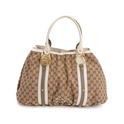 Gucci  GG Canvas Interlocking G Tote Bag  Pièce de luxe authentique d’occasion