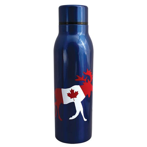 Stone Age Water Bottle - Moose Flag