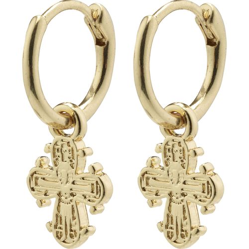 Pilgrim DAGMAR recycled huggie hoop earrings gold-plated