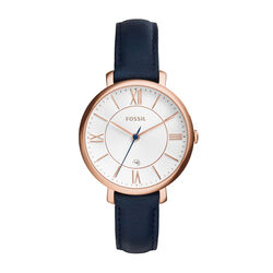 Fossil Jacqueline Navy Leather Watch