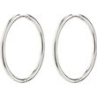 Pilgrim EANNA recycled maxi hoops silver-plated