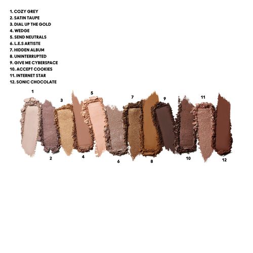 Mac Connect In Colour Eye Shadow Palette 12 Shades Unfiltered Nudes