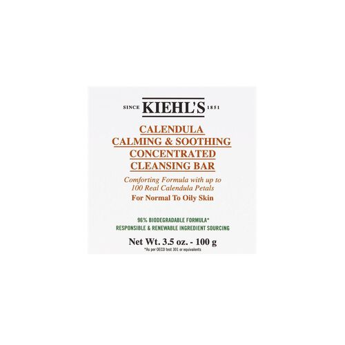 Kiehl's Since 1851 Pain nettoyant concentré au calendula calmant et apaisant pour le visage 100g