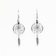 Monague Native Crafts Ltd. 0.75" Dream Catcher magical  earrings with dangling feather charms