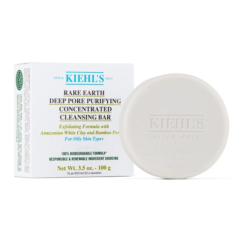 Kiehl's Since 1851 Pain nettoyant concentré purifiant pour le visage Rare Earth Deep Pore 100g