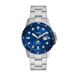 Fossil Fossil Blue Dive Three-Hand Date Stainless Steel Watch
