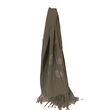 Two-B Embroiedered "Maple Leaf" design pashmina scarf in Grey
