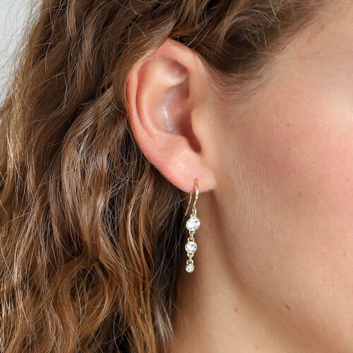 Pilgrim LUCIA Boucles d’oreille avec cristaux en plaqué or recyclé
