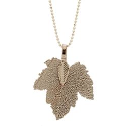 Kc Gifts Necklace Maple Leaf light coffee