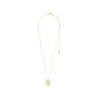 Pilgrim LOVE TAG, recycled HOPE necklace gold-plated