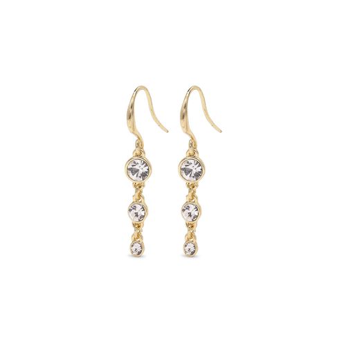 Pilgrim LUCIA recycled crystal earrings gold-plated