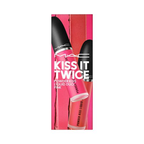 Mac Kiss It Twice Powder Kiss Liquid Duo Pink 